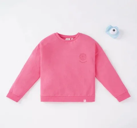 Girls Back Print Sweatshirt