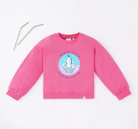Girls Printed Sweatshirt