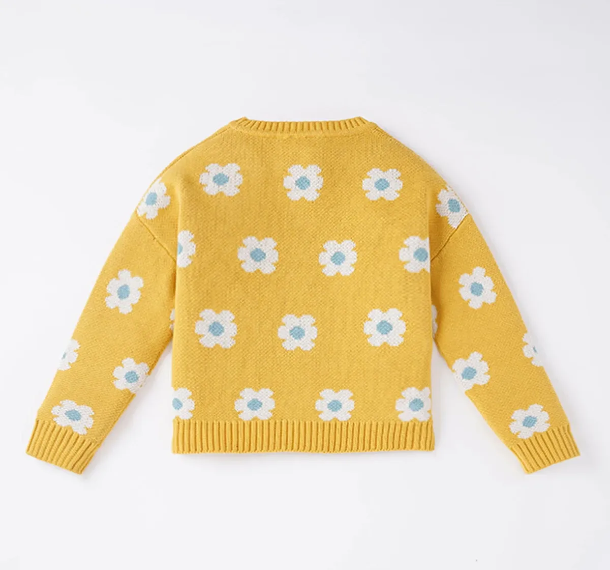Girls Floral Sweater