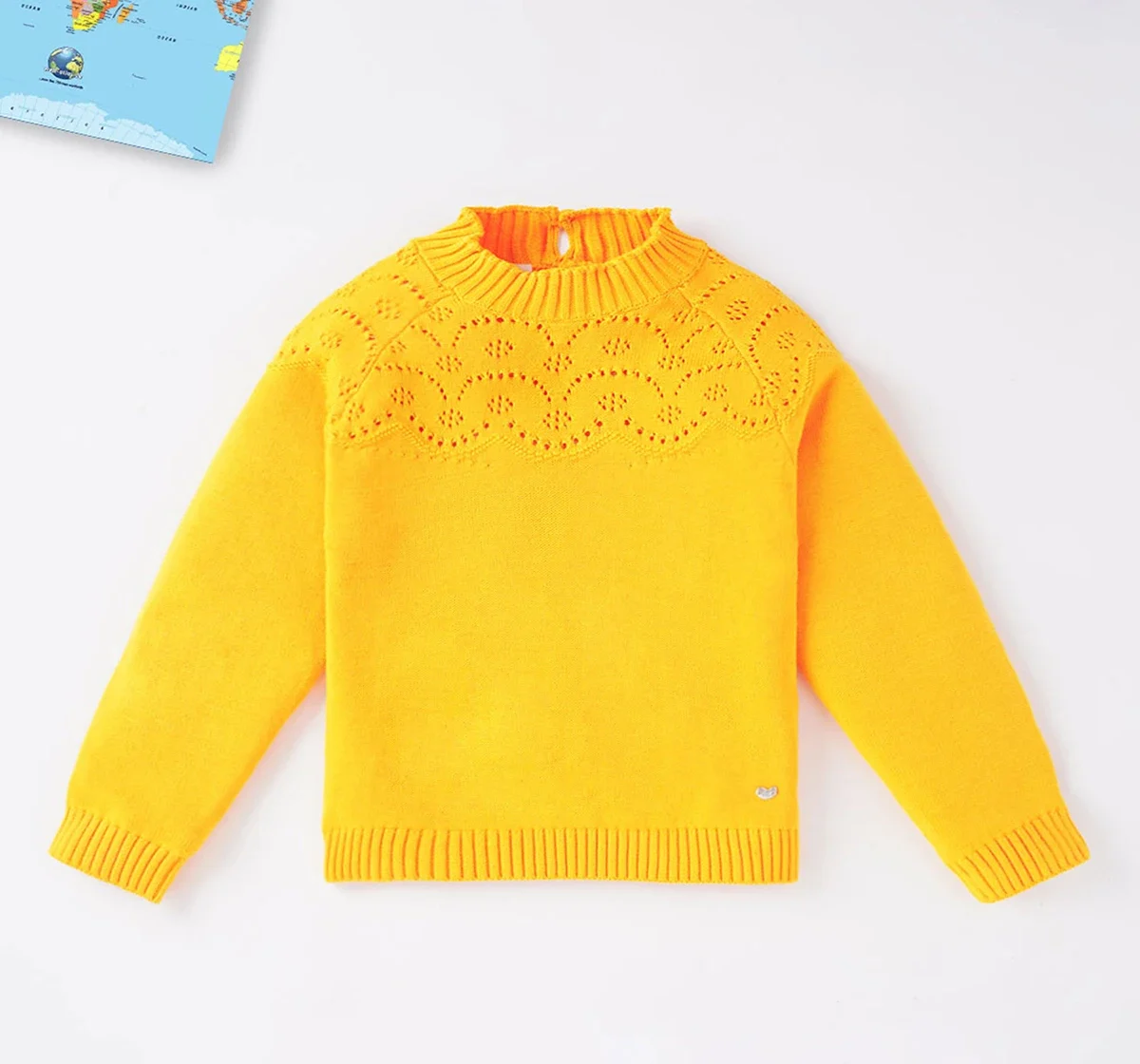 Girls Solid Sweater