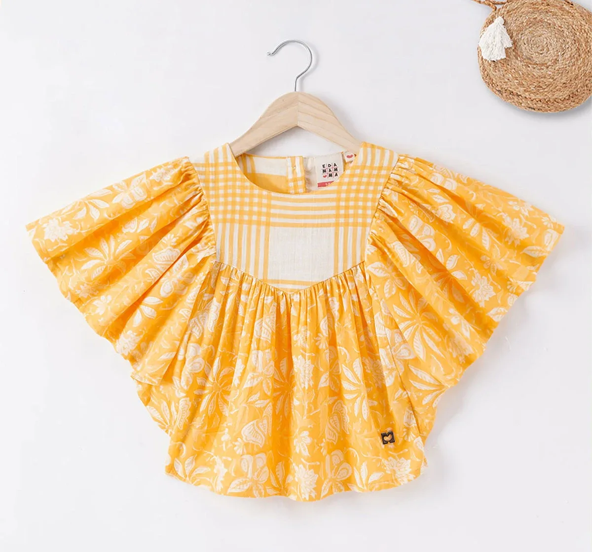 Girls Kaftan Printed Top