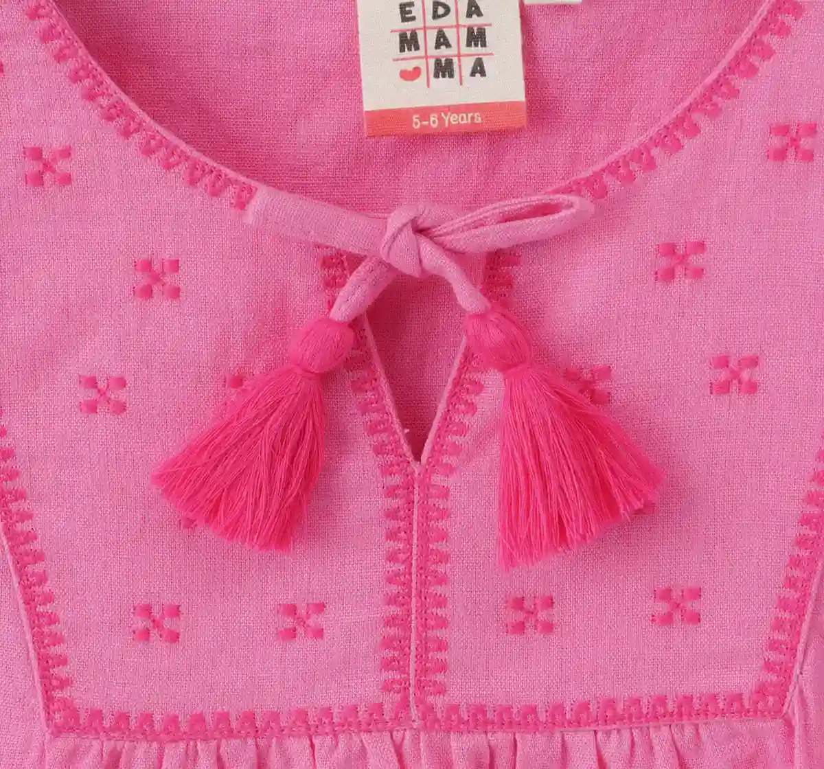 Girls Full Sleeves Embroidered Top