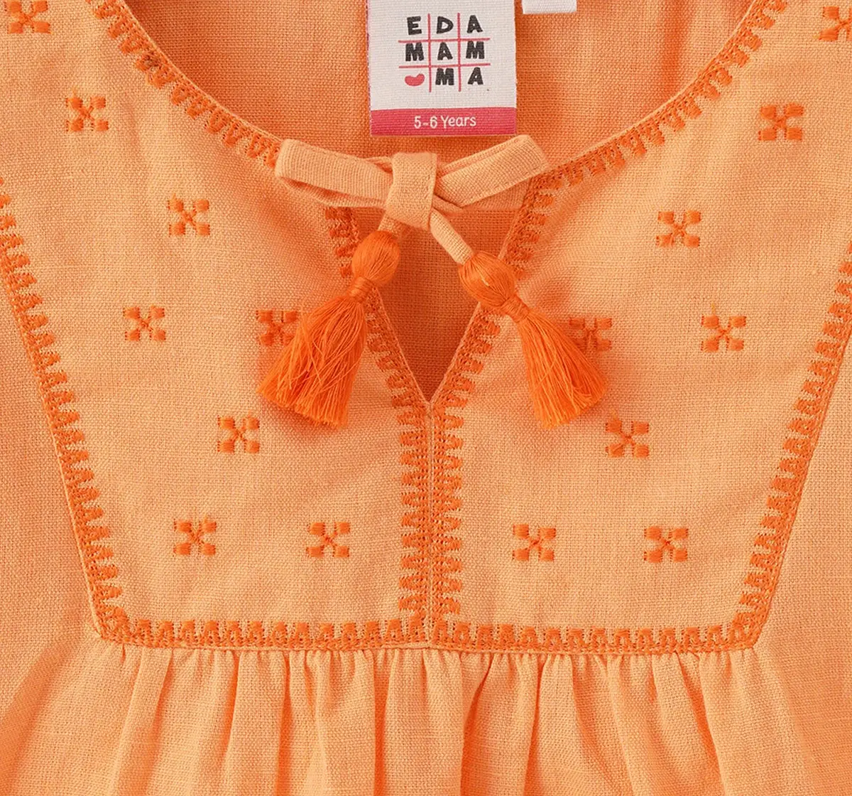 Girls Full Sleeves Embroidered Top