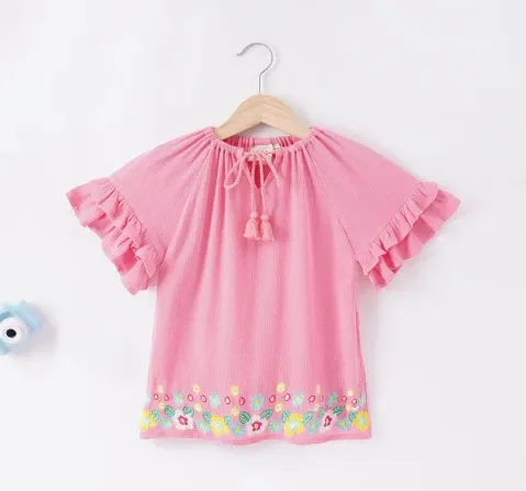 Girls Embroidered Top