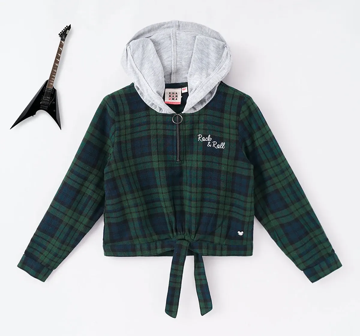 Girls Hoodie With Embroidery Badge