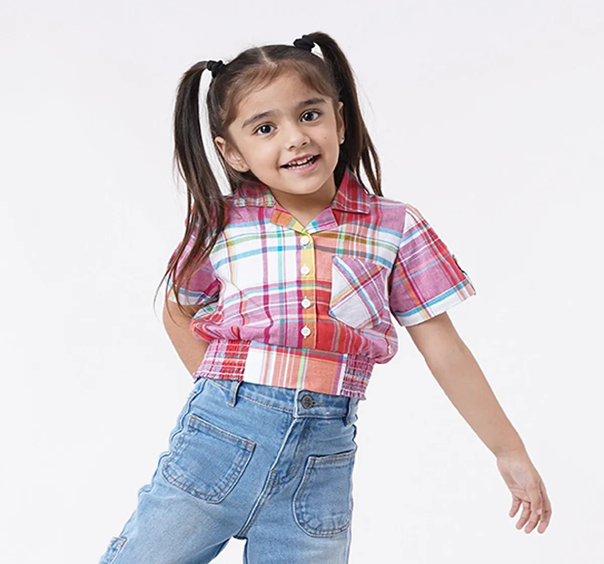 Girls Checkered Top