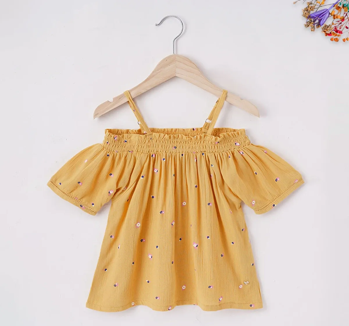 Girls Floral Printed Top