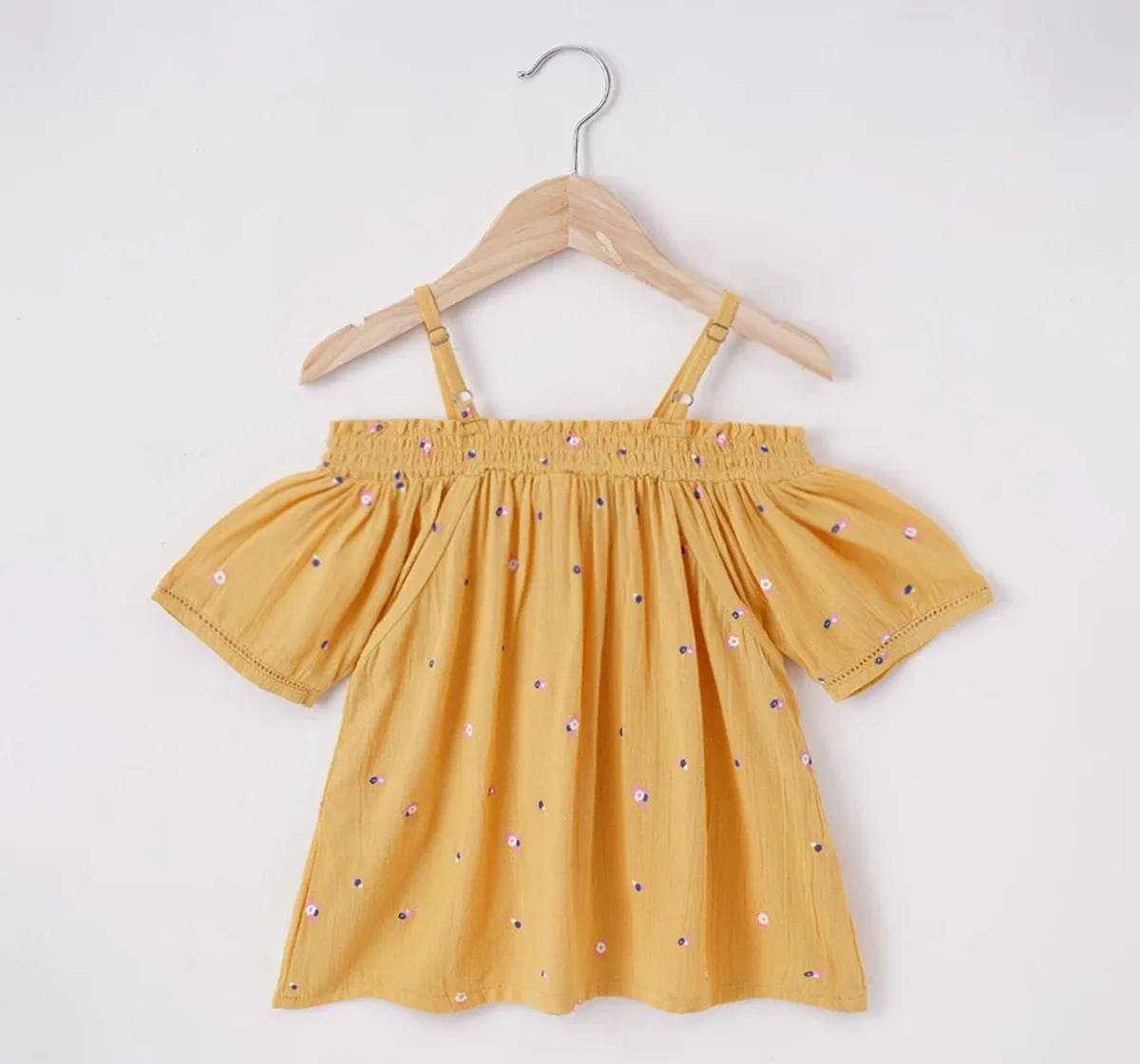 Girls Floral Printed Top