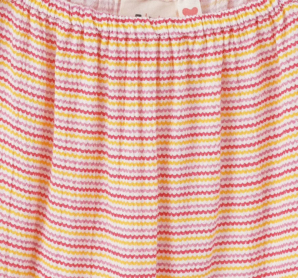 Girls Tie Up Multi Colar Striped Top