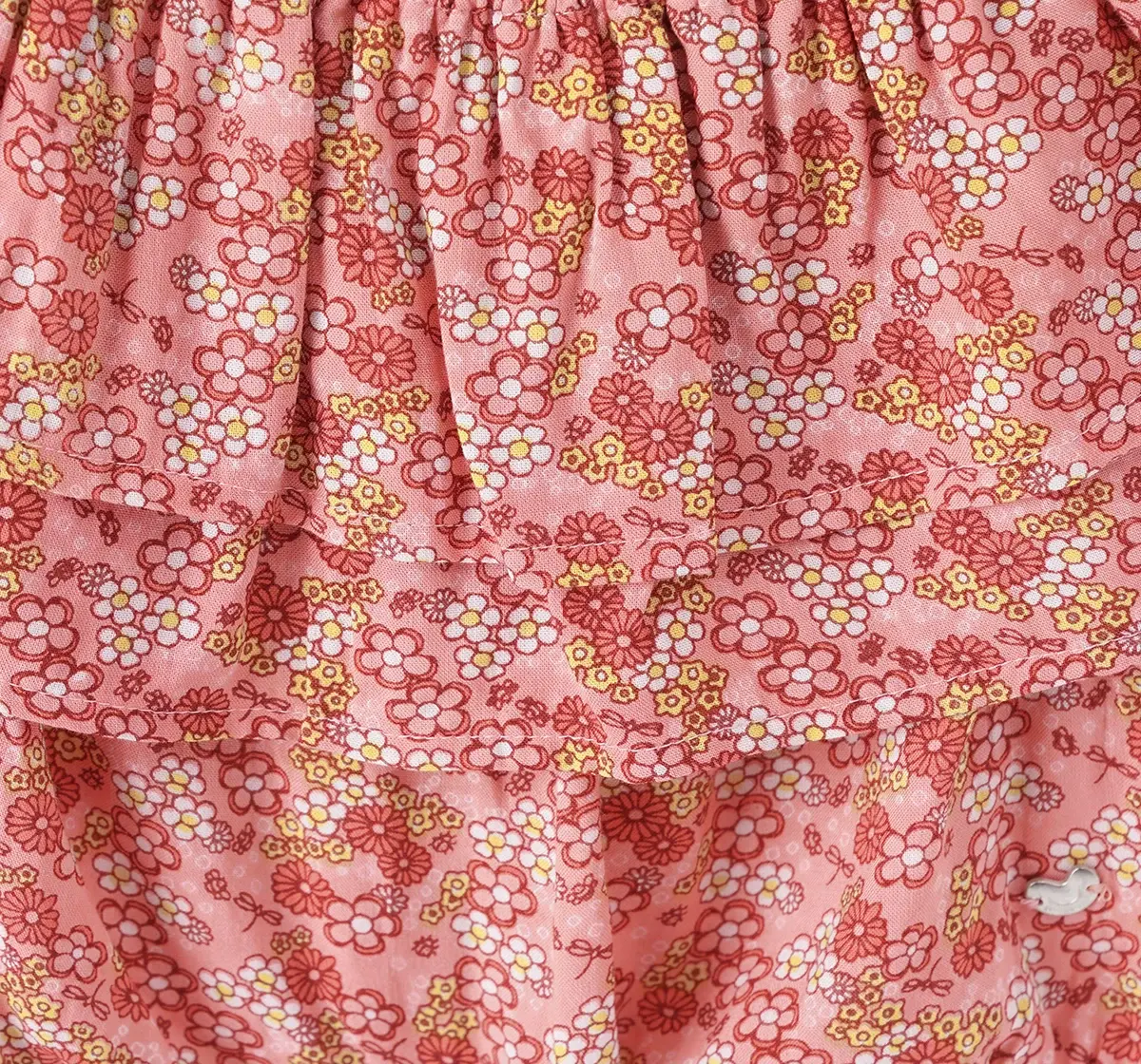 Girls Floral Smocked Top