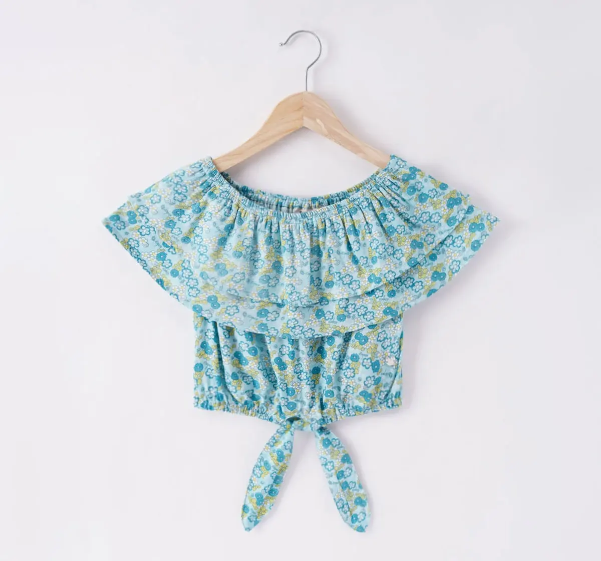 Girls Floral Smocked Top