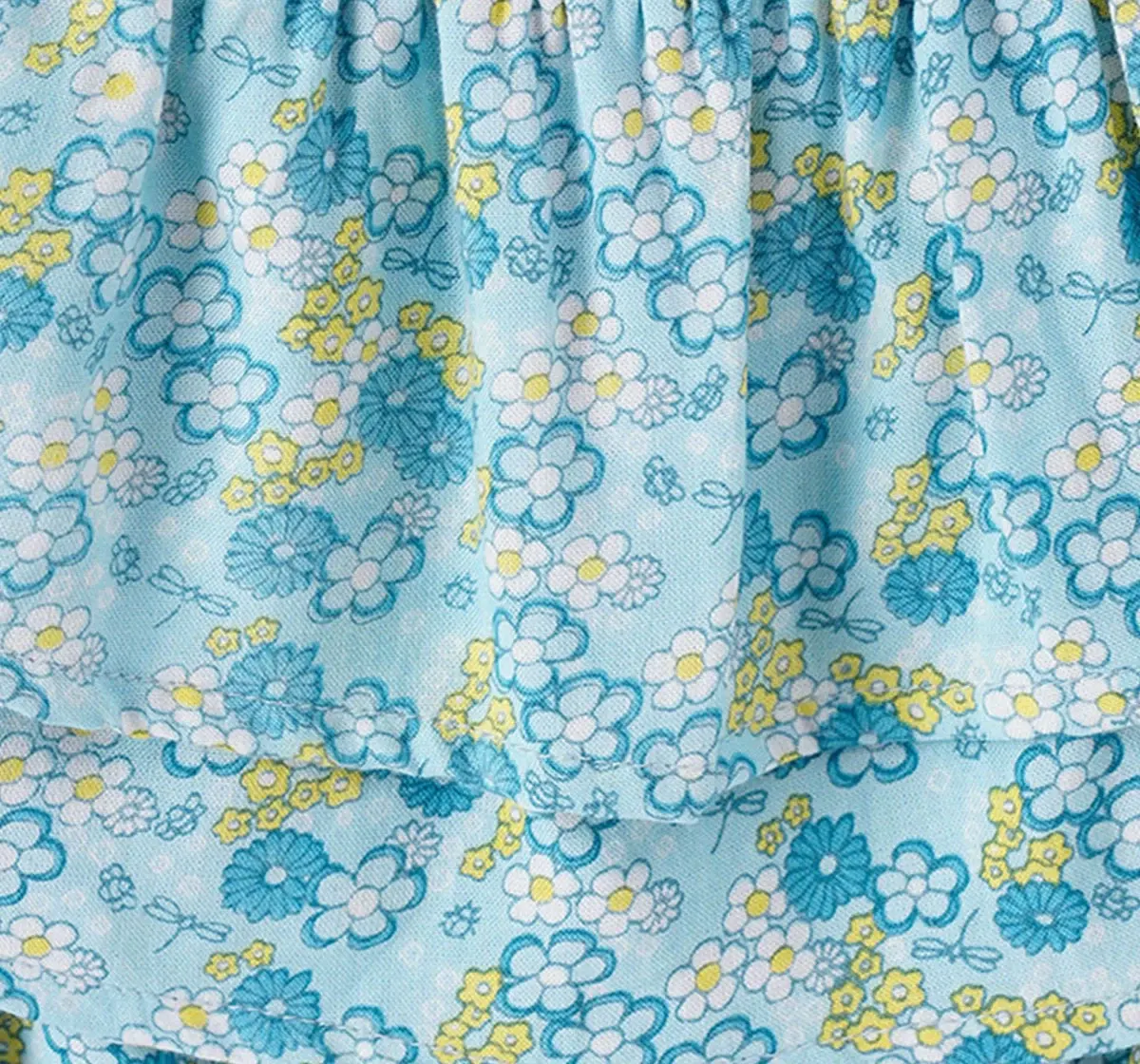 Girls Floral Smocked Top