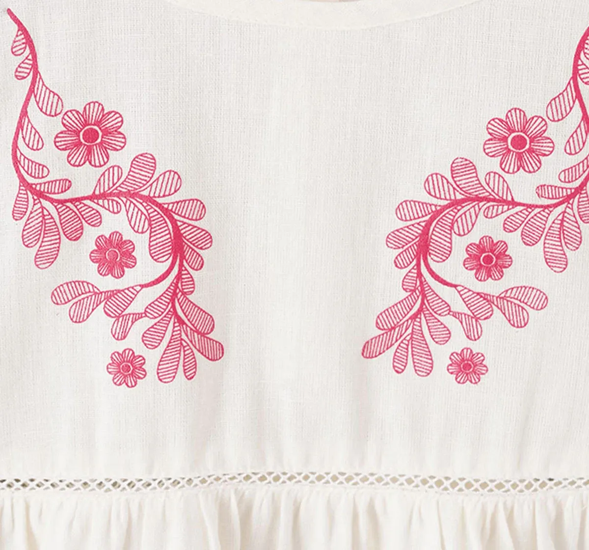 Girls Floral Print Top