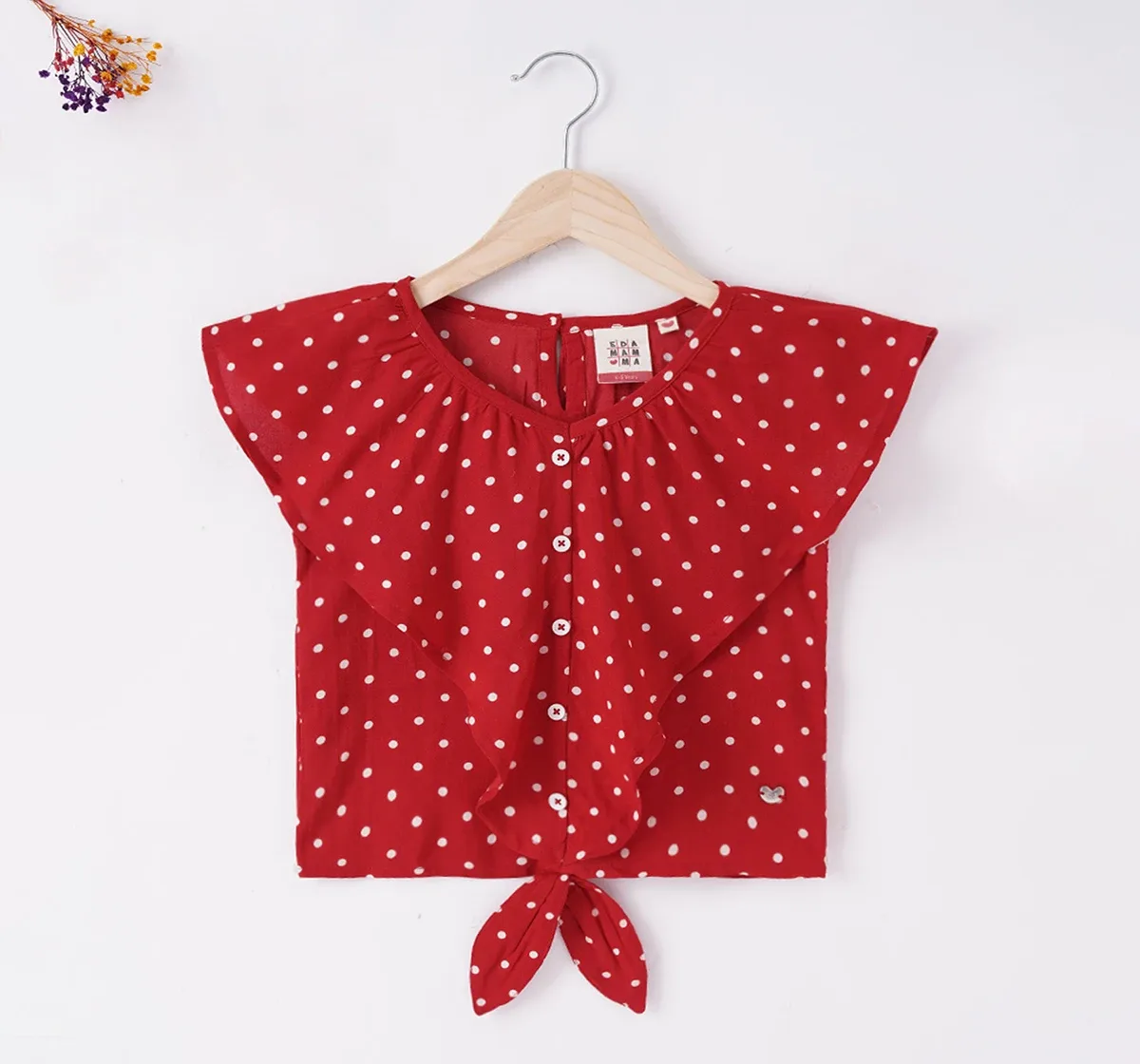 Girls Polka Printed Top