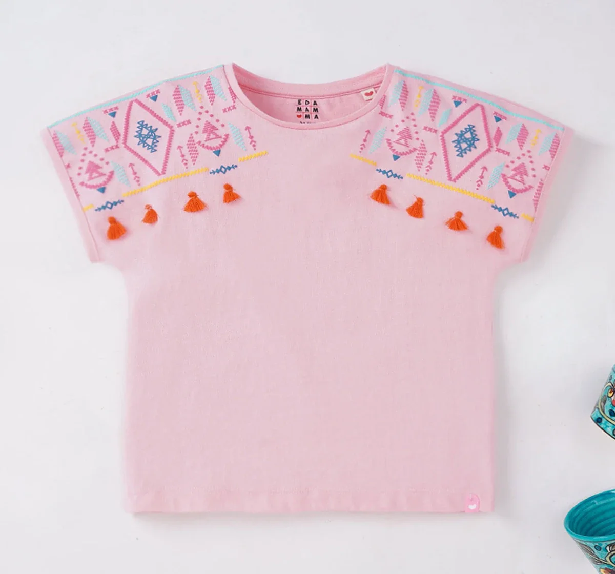 Girls Shoulder Design Tee