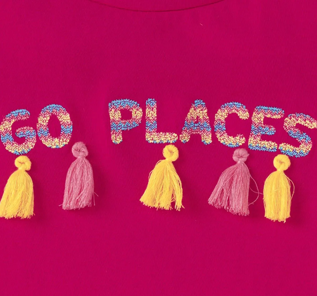 Girls Tassel Detail Tee