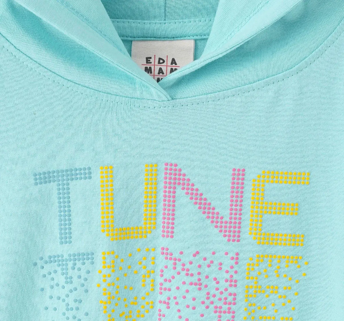 Girls Printed Hooded Tee