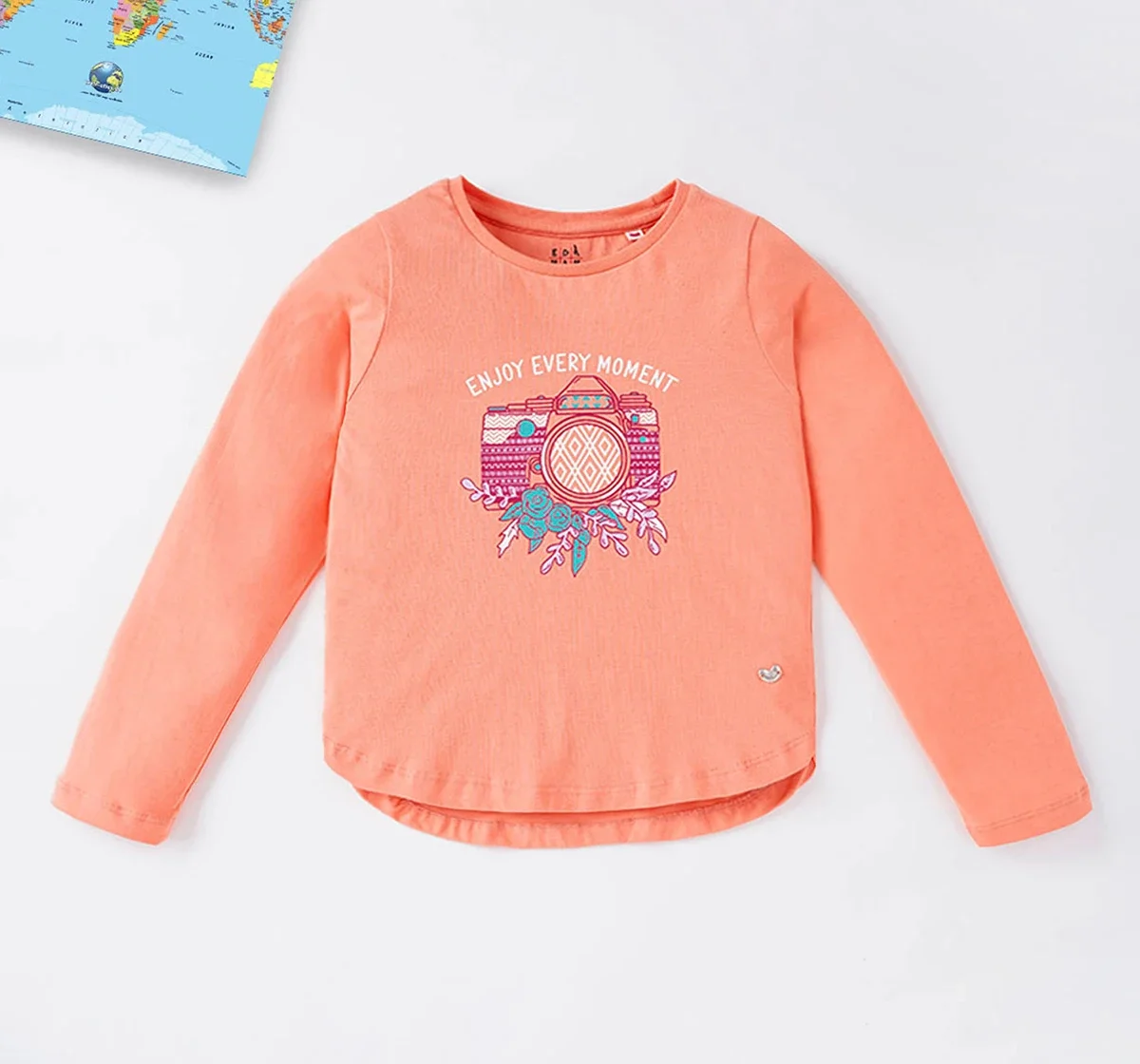 Girls T-Shirt With Chest Print