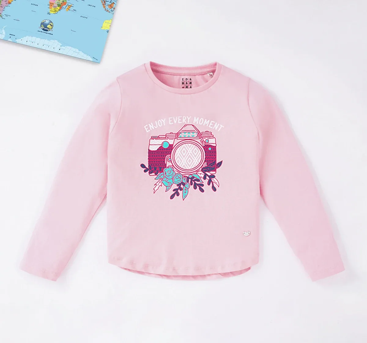 Girls T-Shirt With Chest Print