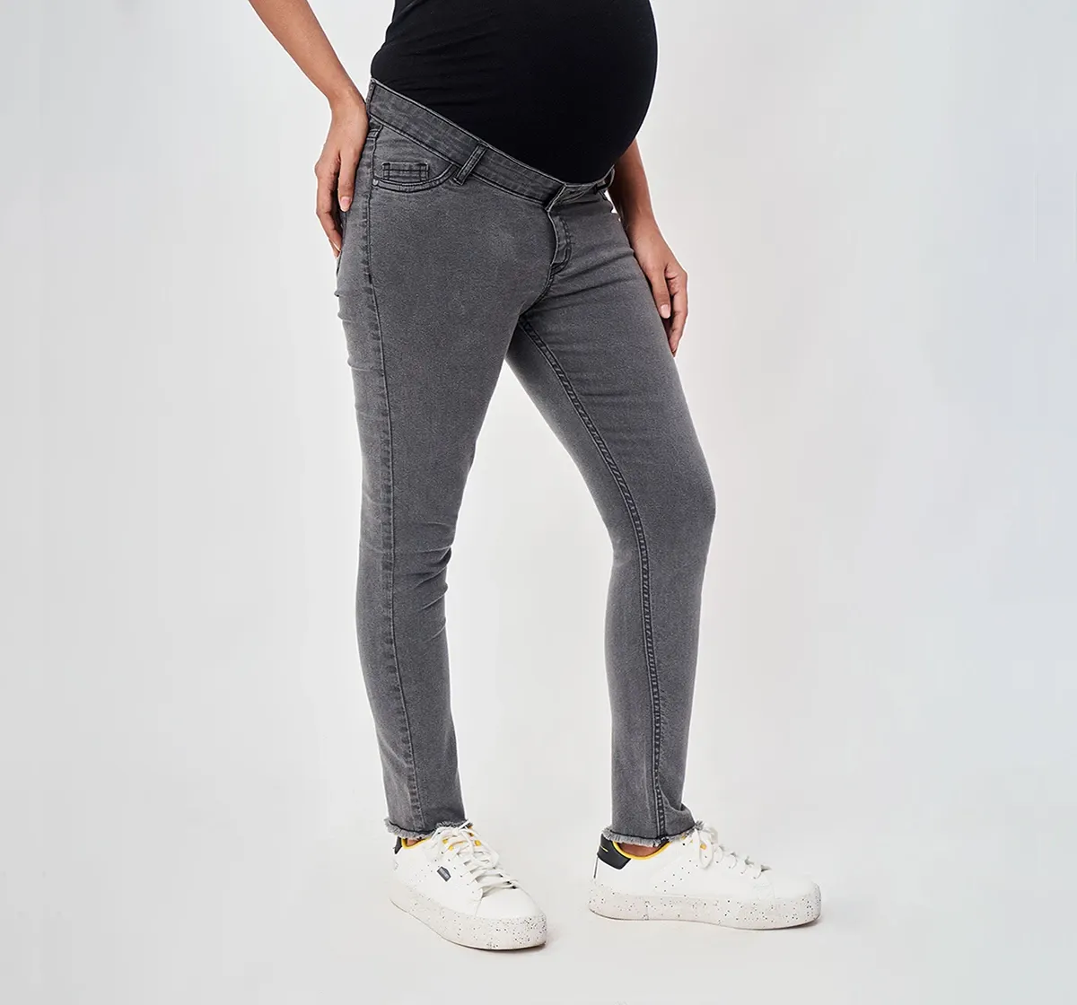 Maternity Denim Jeans -Black