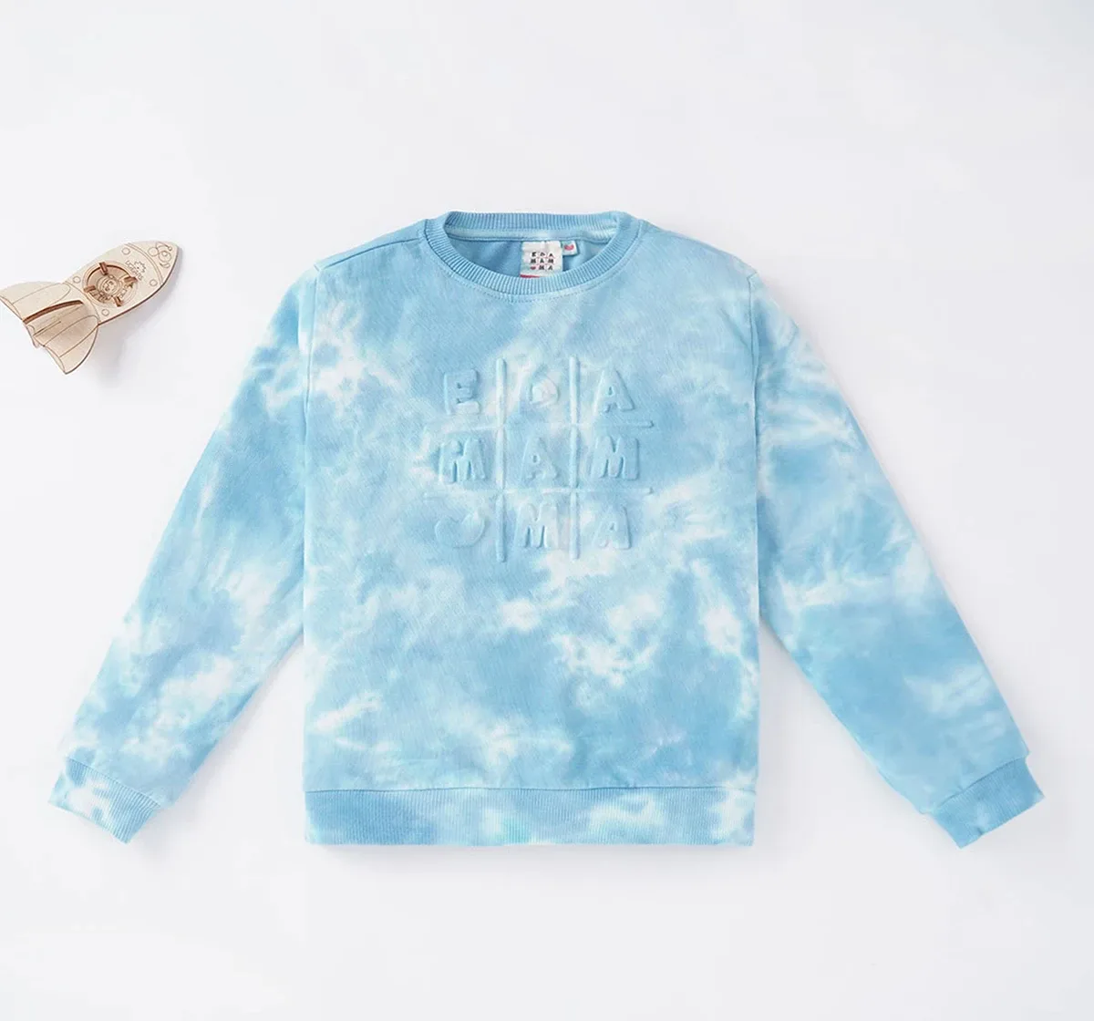Unisex Tie Dye Embossed Sweatshirt