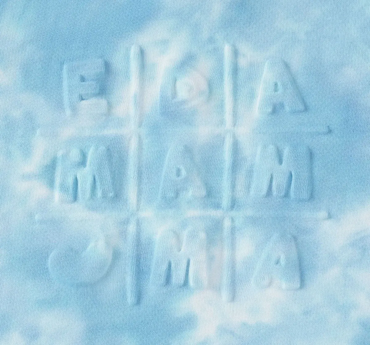 Unisex Tie Dye Embossed Sweatshirt