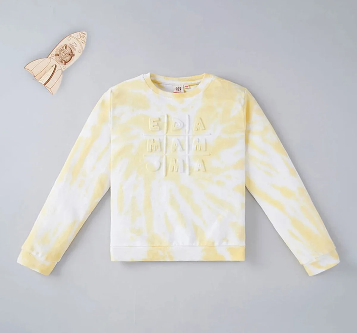 Unisex Tie Dye Embossed Sweatshirt
