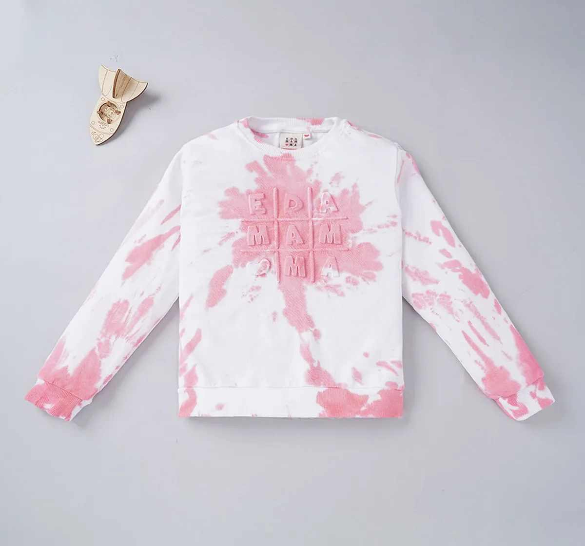 Unisex Tie Dye Embossed Sweatshirt