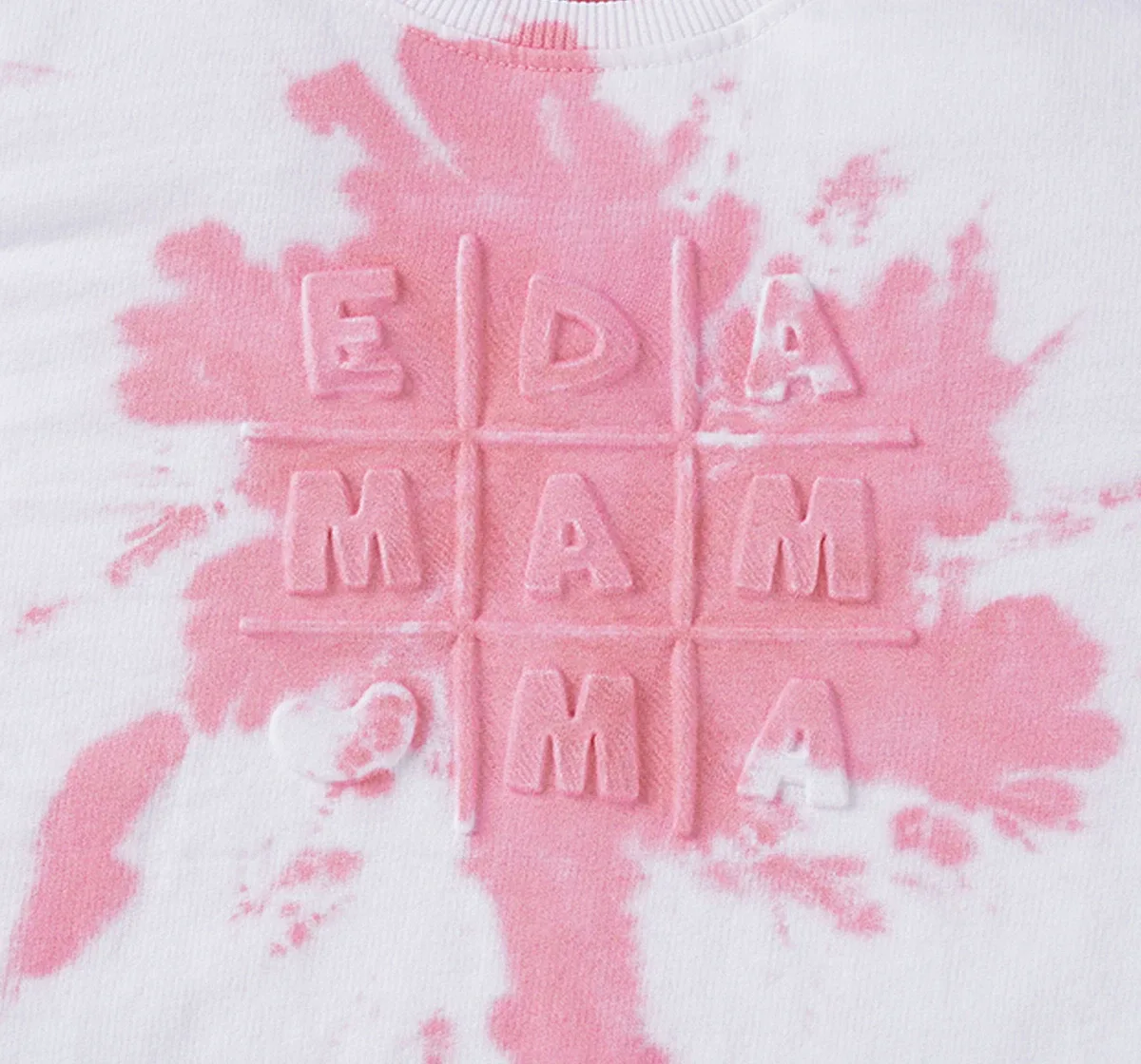 Unisex Tie Dye Embossed Sweatshirt