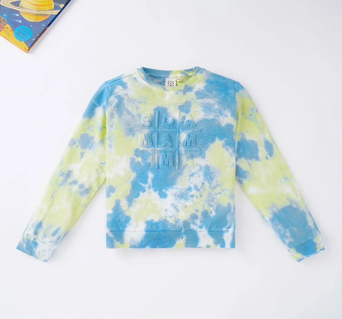 Unisex Tie Dye Embossed Sweatshirt