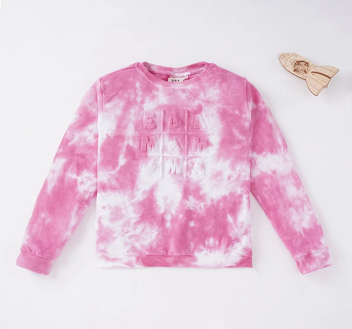 Unisex Tie Dye Embossed Sweatshirt