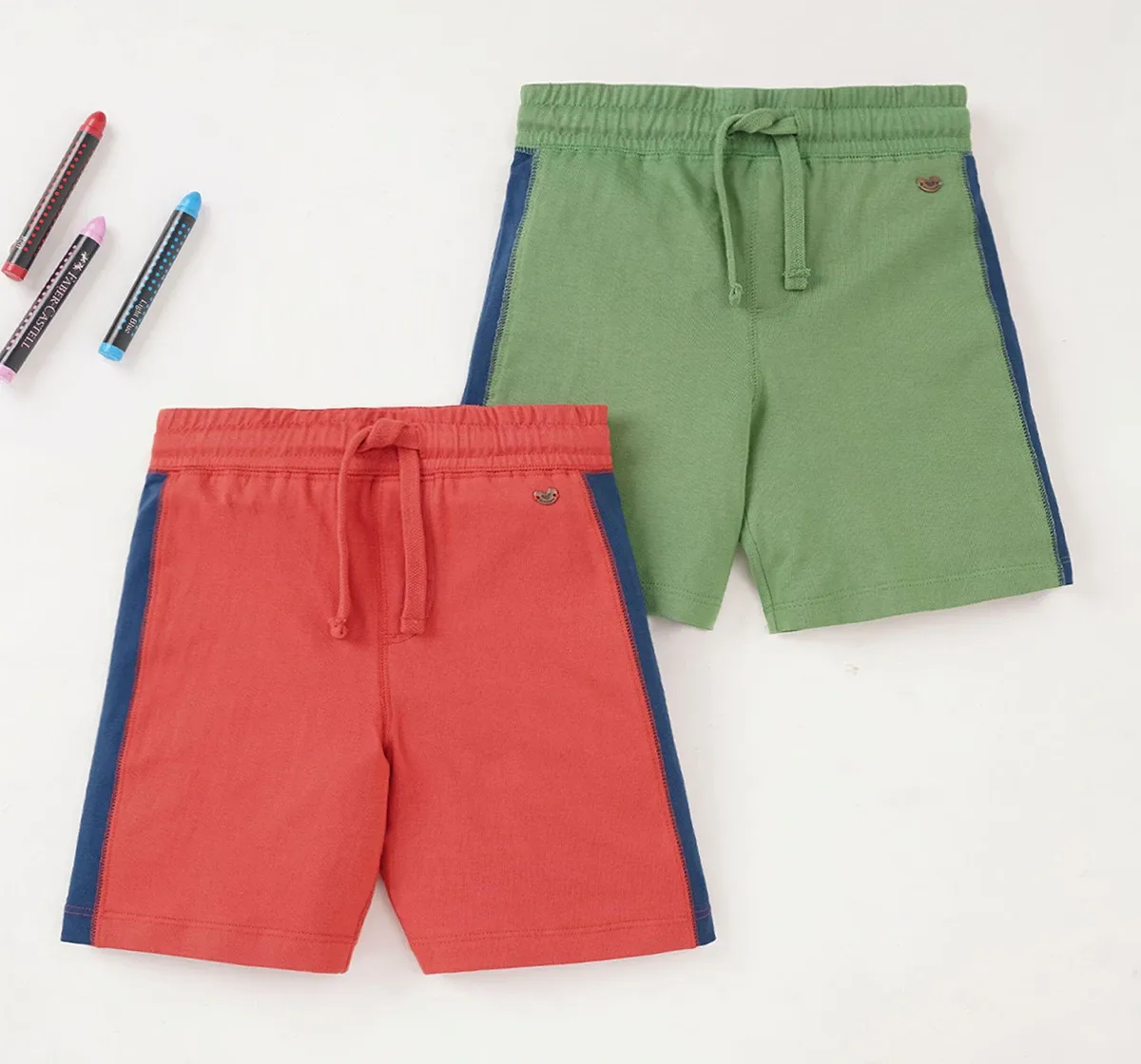 Boys Pack Of 2 Knit Shorts