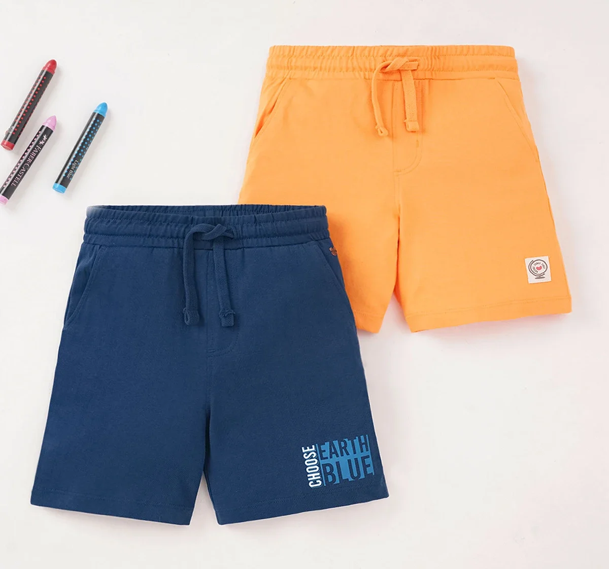 Boys Pack Of 2 Knit Shorts