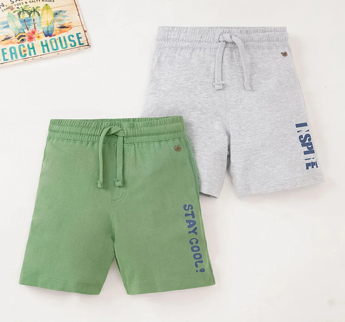 Boys Pack Of 2 Knit Shorts