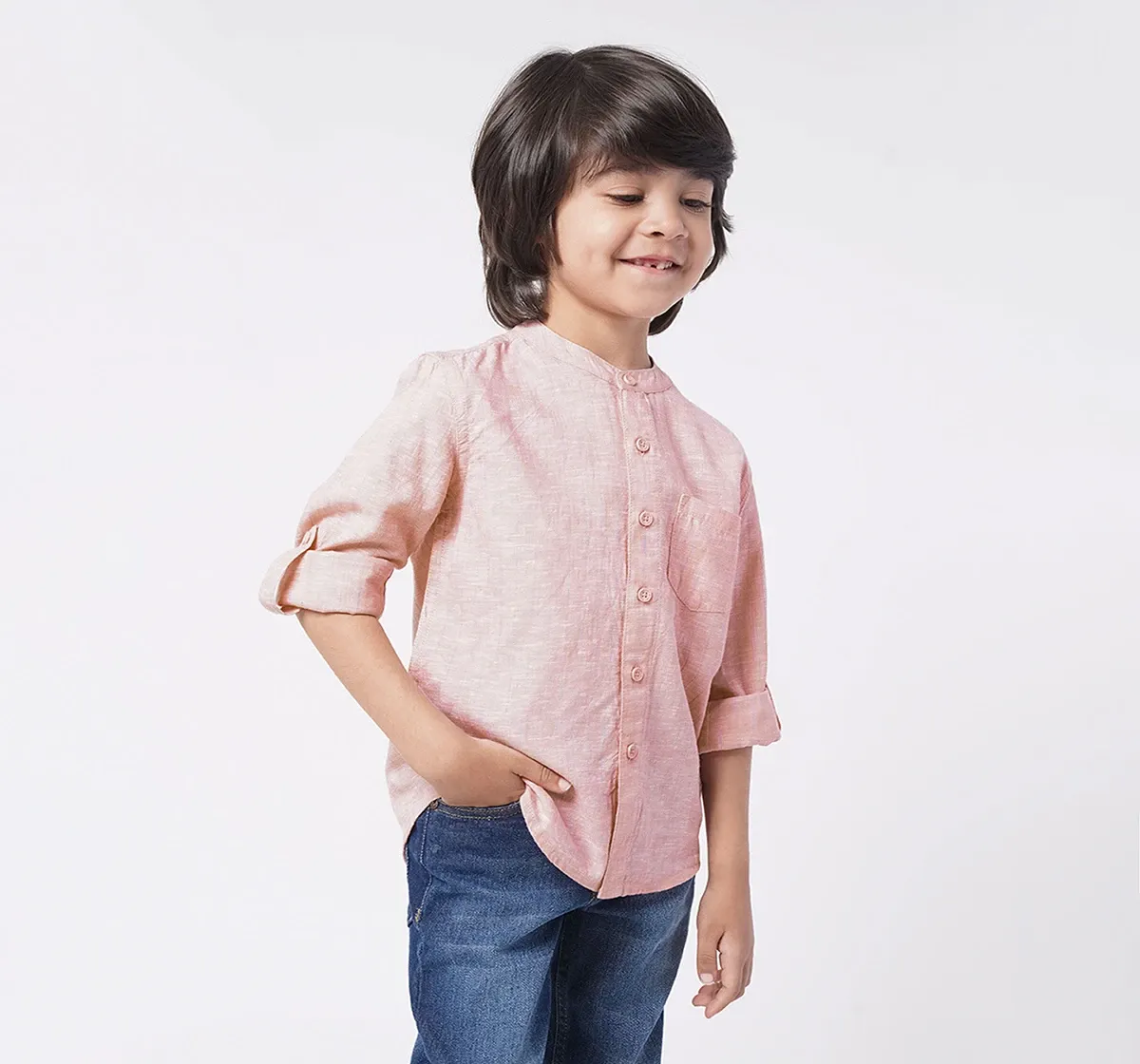 Boys Full Sleeves Striped Shirt