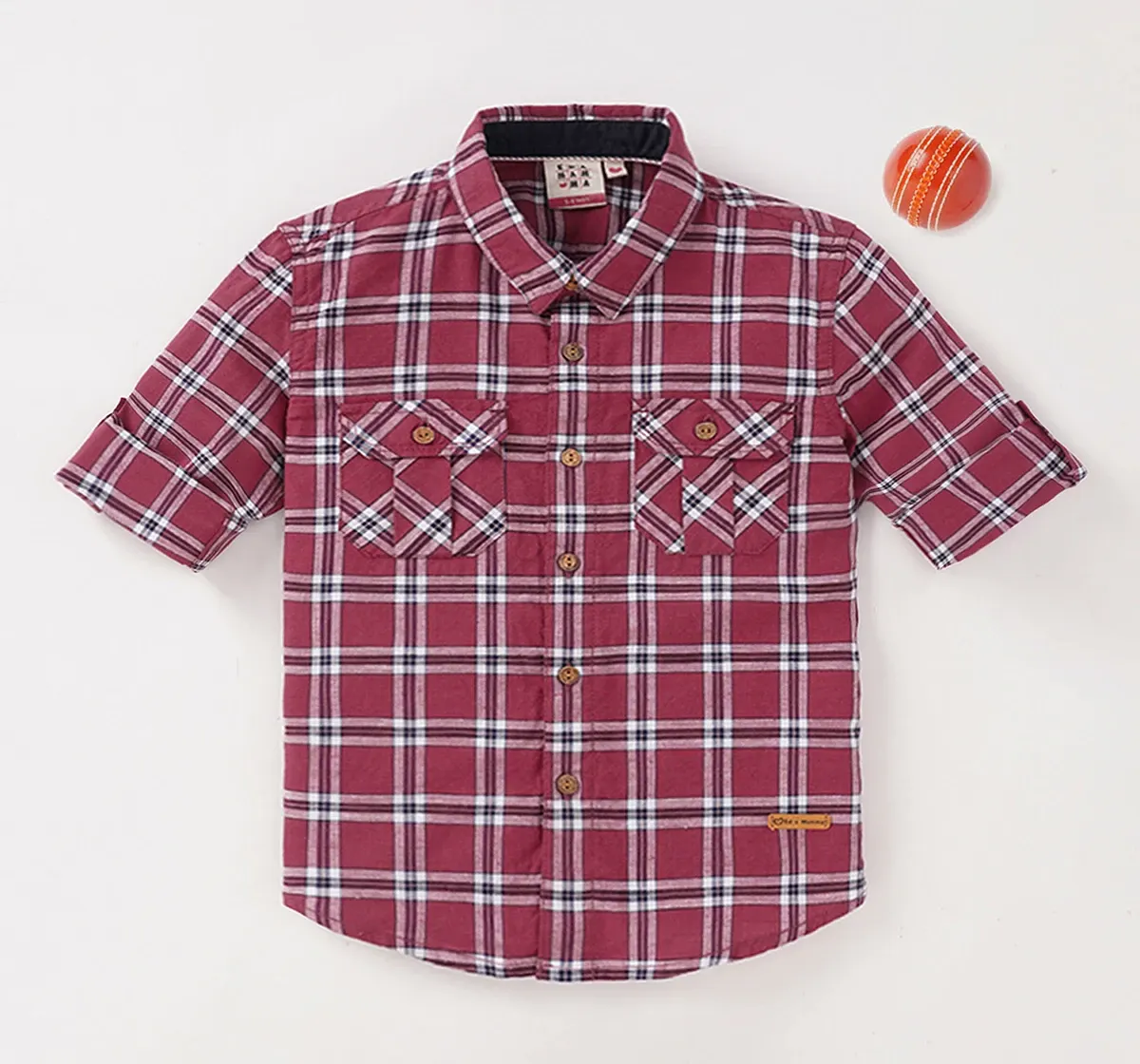 Boys Full Sleeves Checkered Shirt