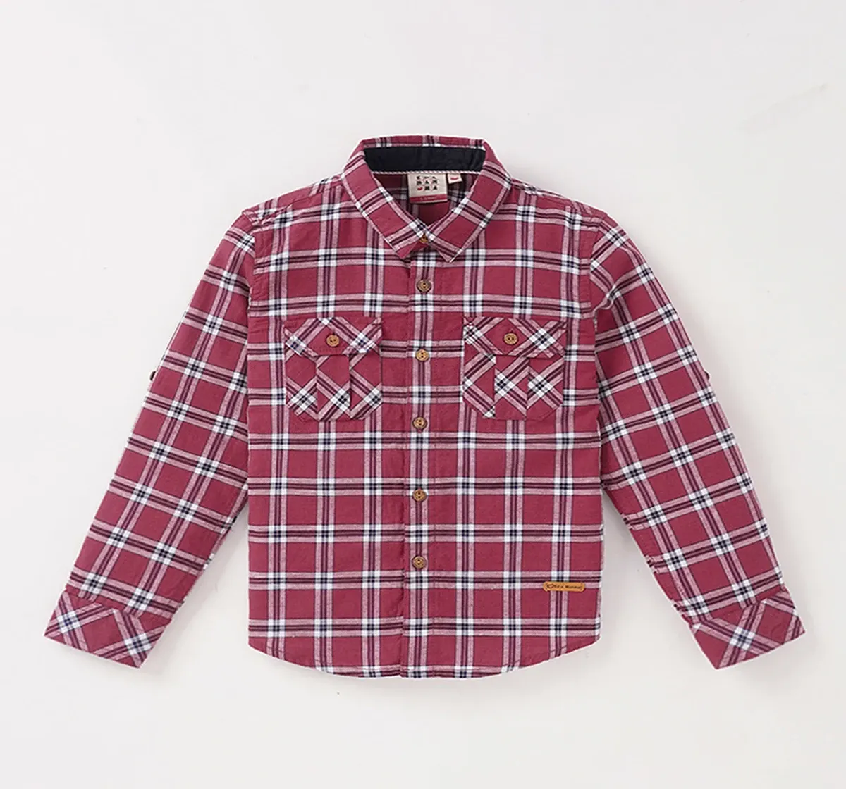Boys Full Sleeves Checkered Shirt