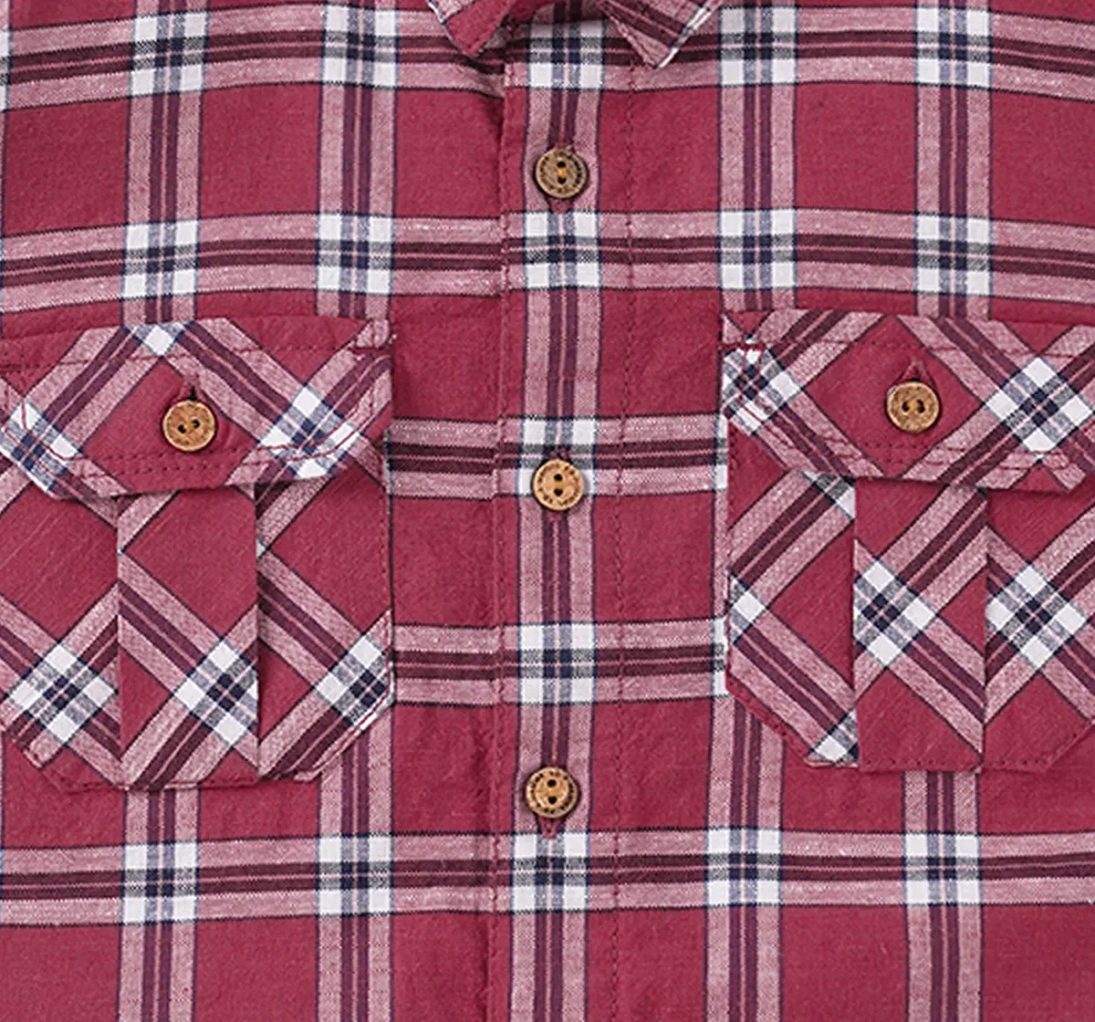 Boys Full Sleeves Checkered Shirt