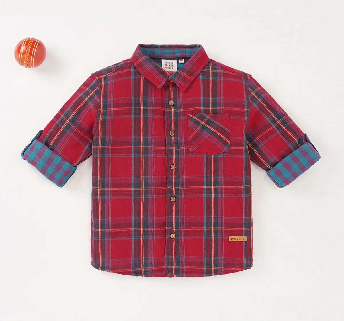 Boys Full Sleeves Checkered Shirt