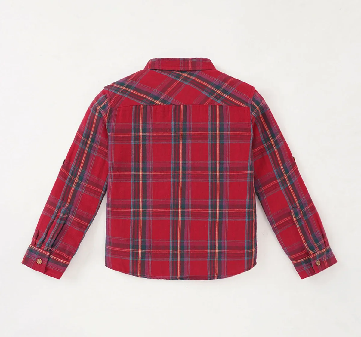 Boys Full Sleeves Checkered Shirt