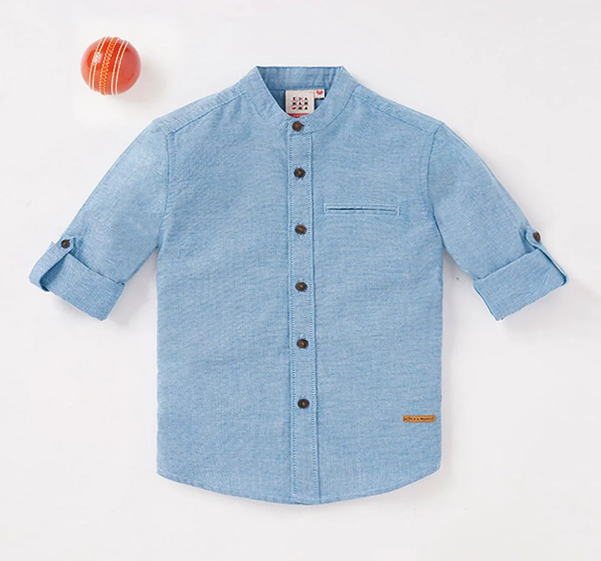 Boys Full Sleeves Solid Shirt