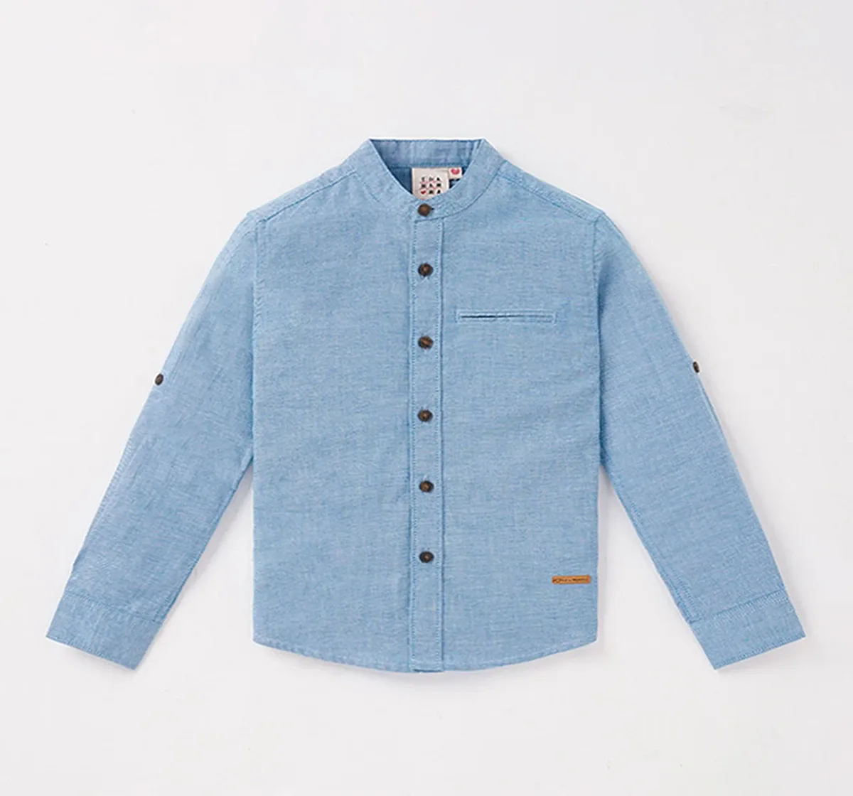 Boys Full Sleeves Solid Shirt