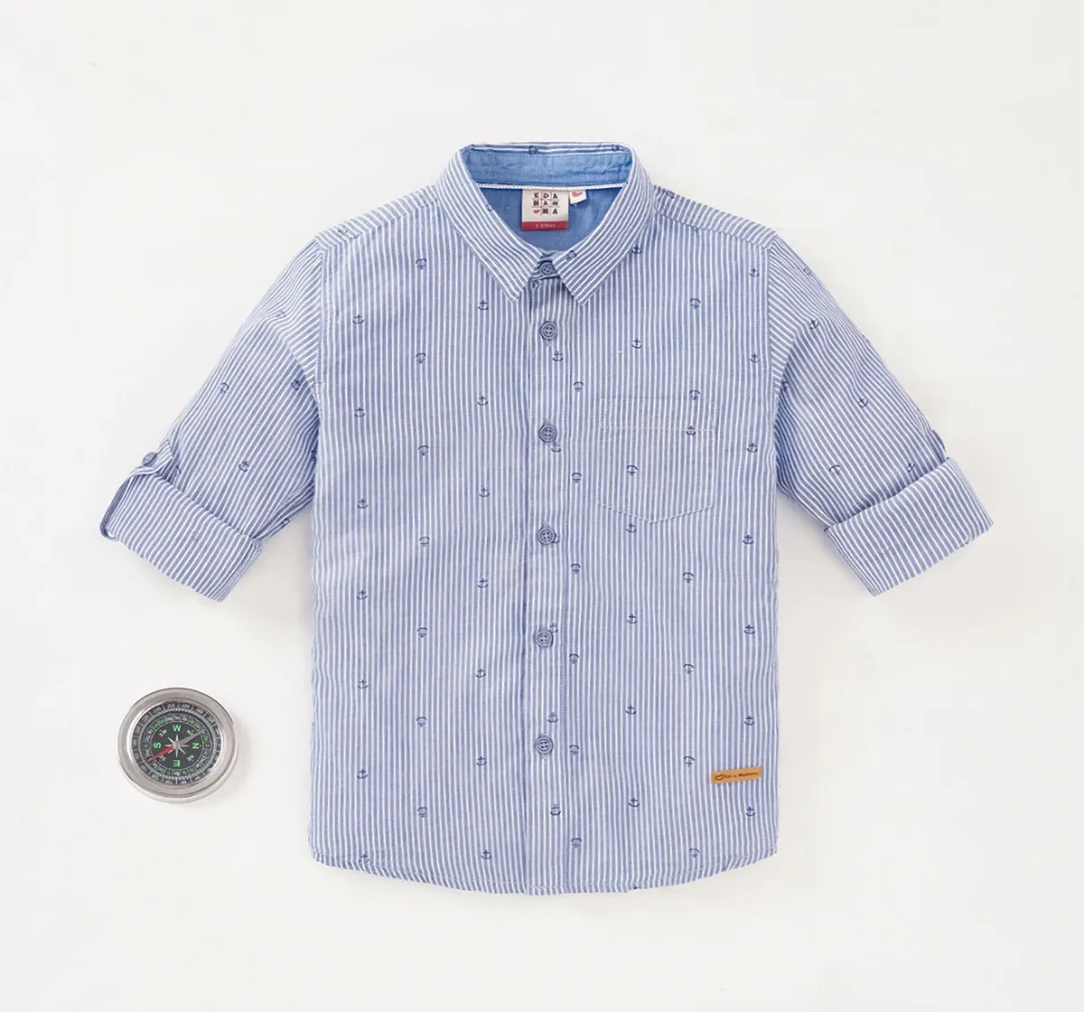 Boys Full Sleeves Striped Shirt