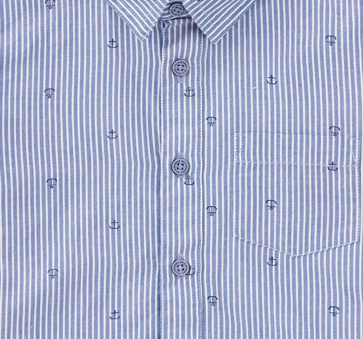 Boys Full Sleeves Striped Shirt