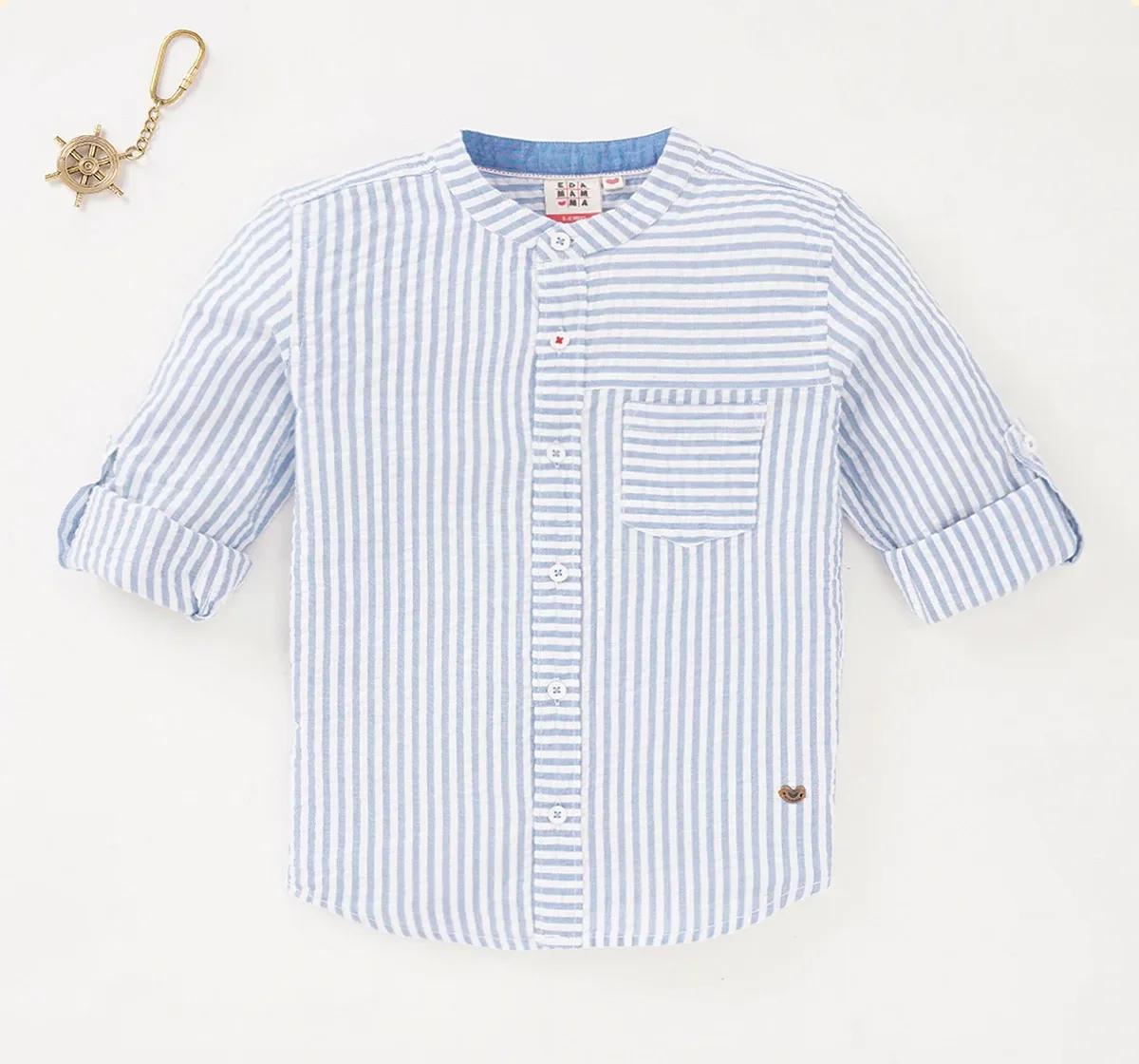 Boys Full Sleeves Striped Shirt