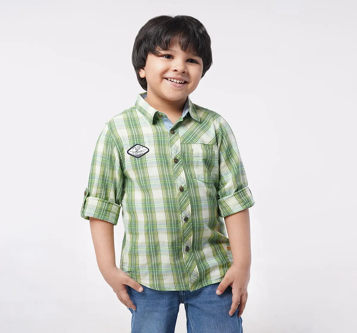 Boys Full Sleeves Checks Shirt