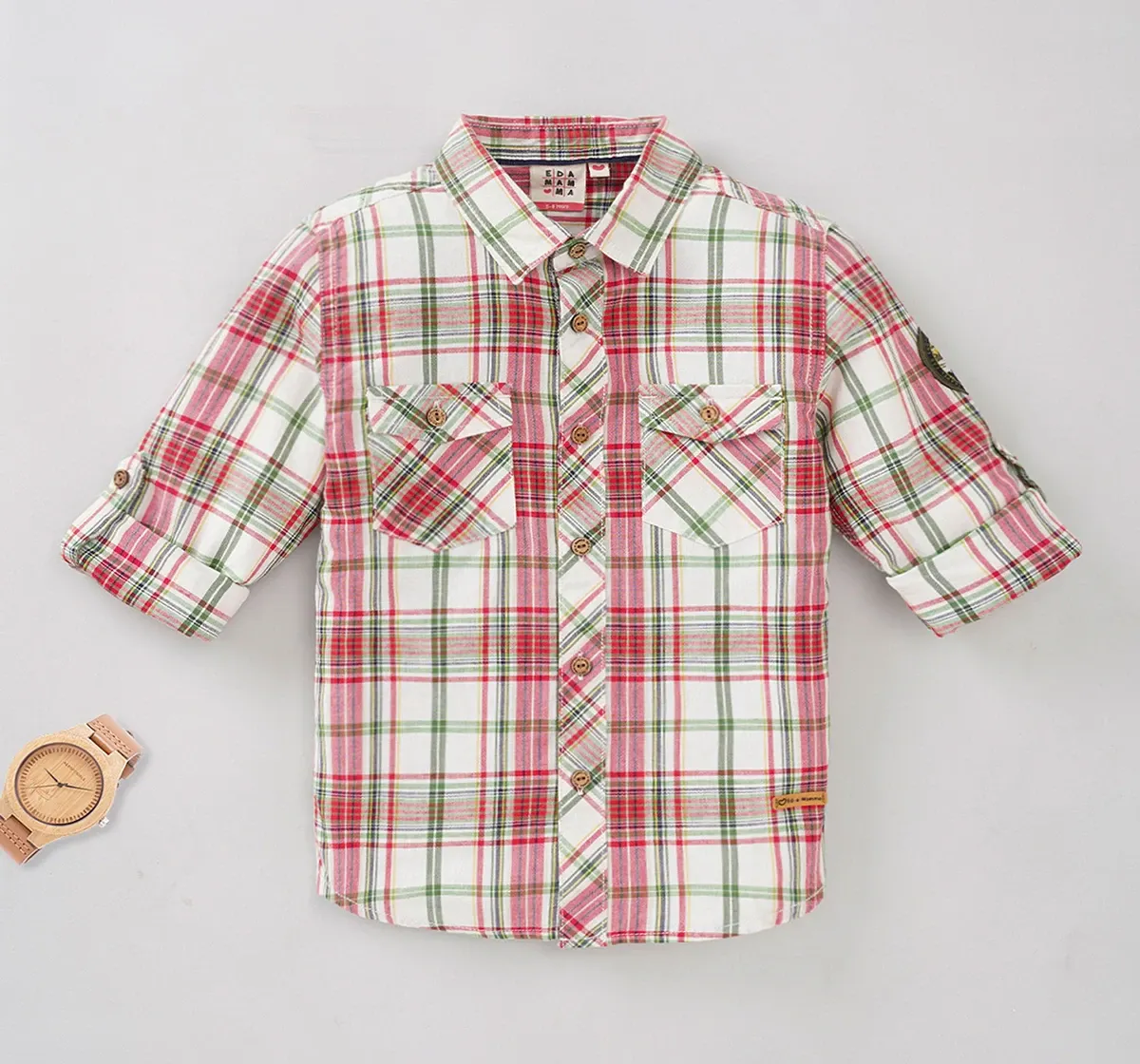 Boys Full Sleeves Checks Shirt
