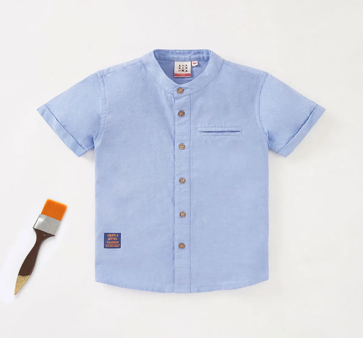 Boys Half Sleeves Solid Shirt