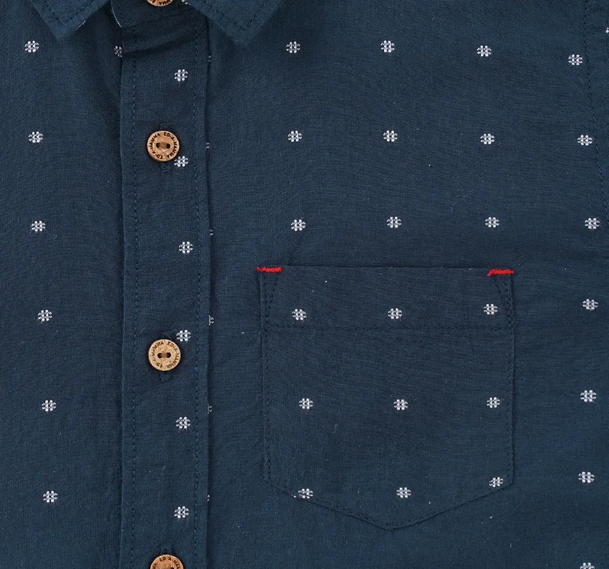 Boys Half Sleeves Dobby Shirt