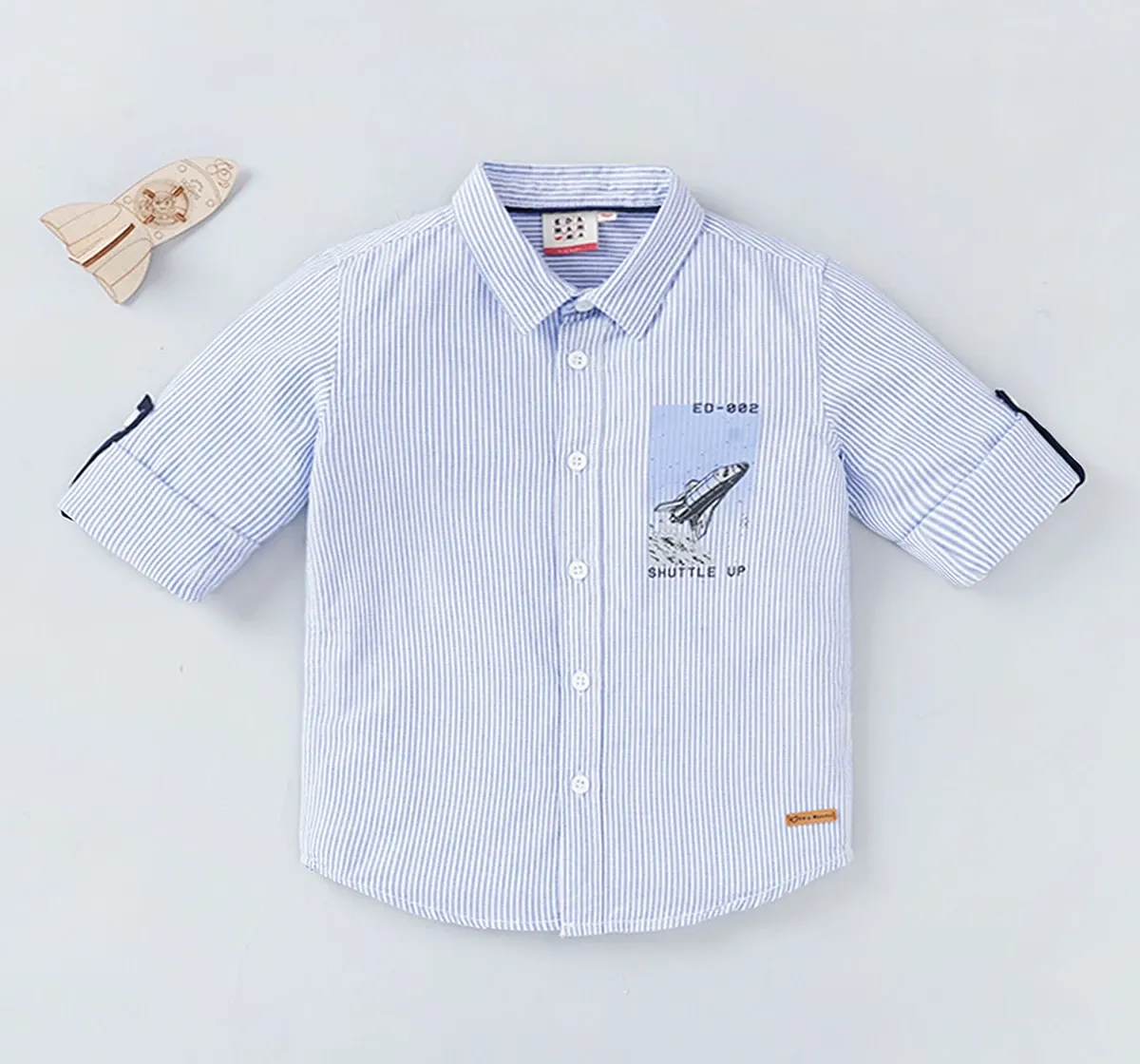 Boys Full Sleeves Striped Shirt